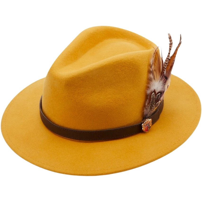 Alan Paine Femmes Chapeau Richmond En Felt RICUFEL - Mustard